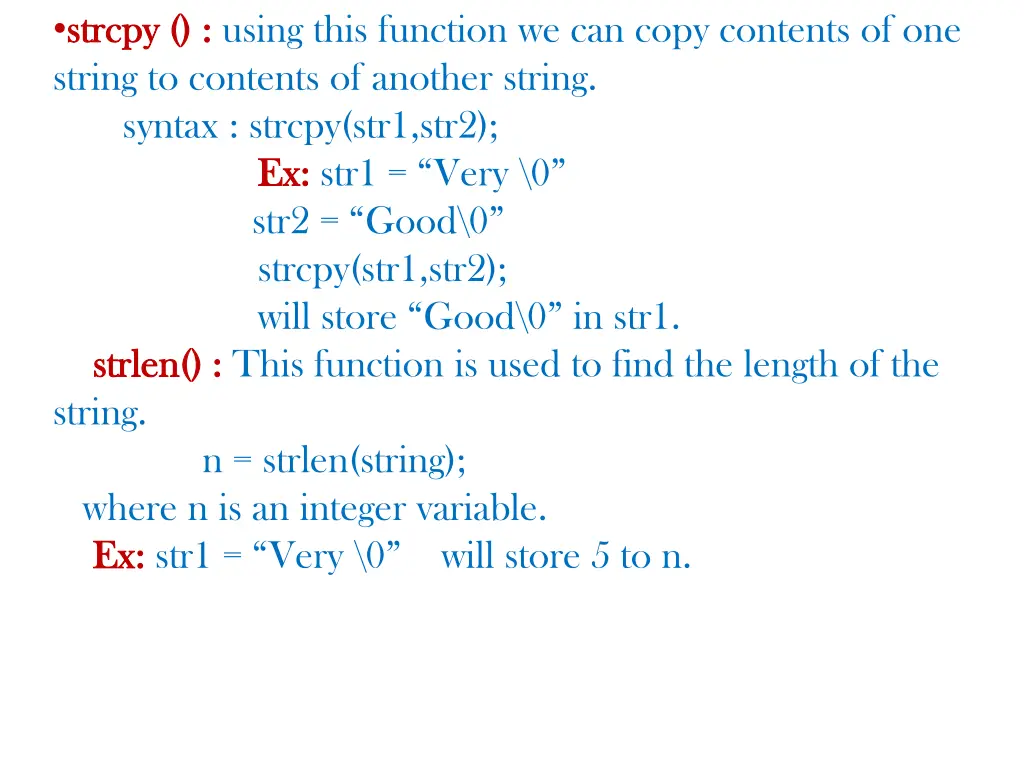 strcpy strcpy using this function we can copy