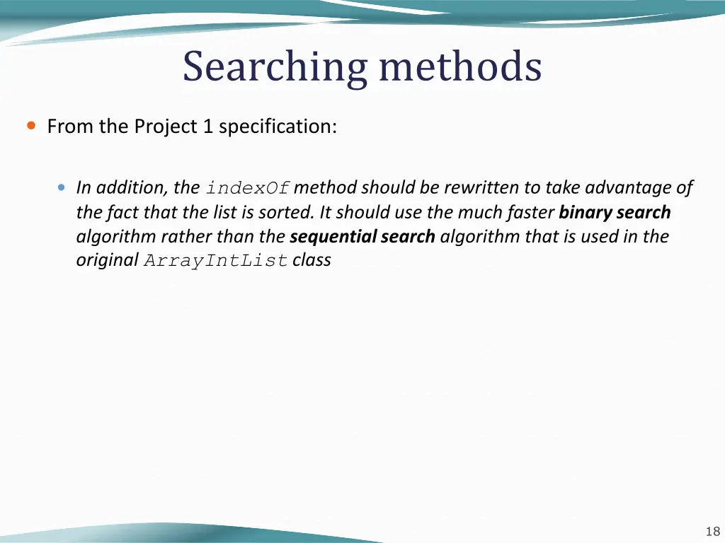 searching methods