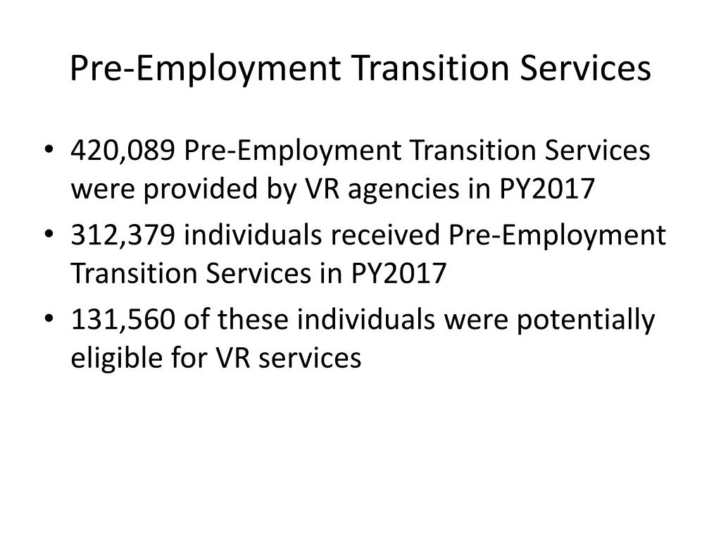pre employment transition services