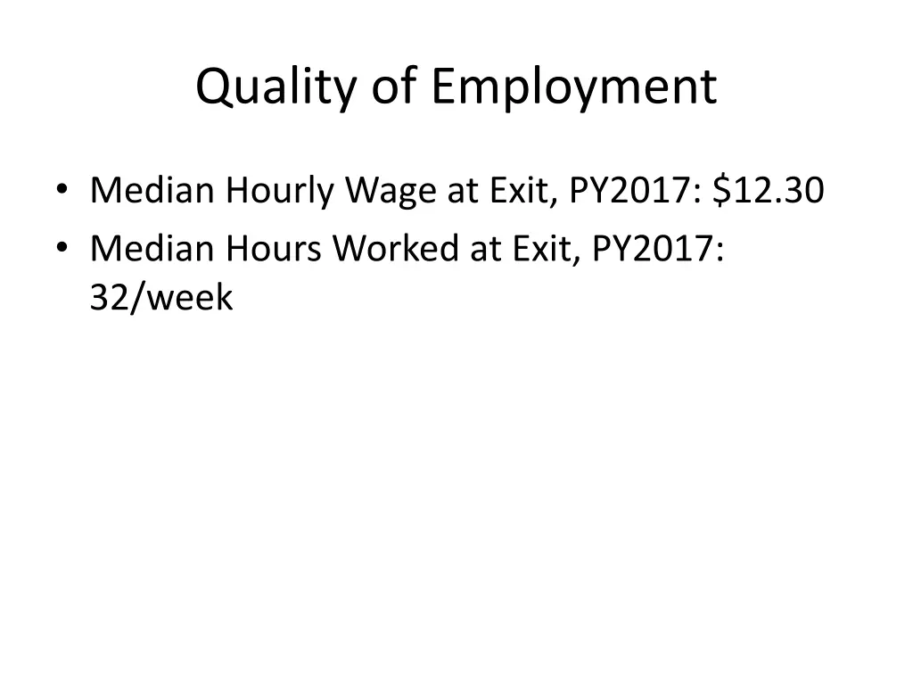 quality of employment