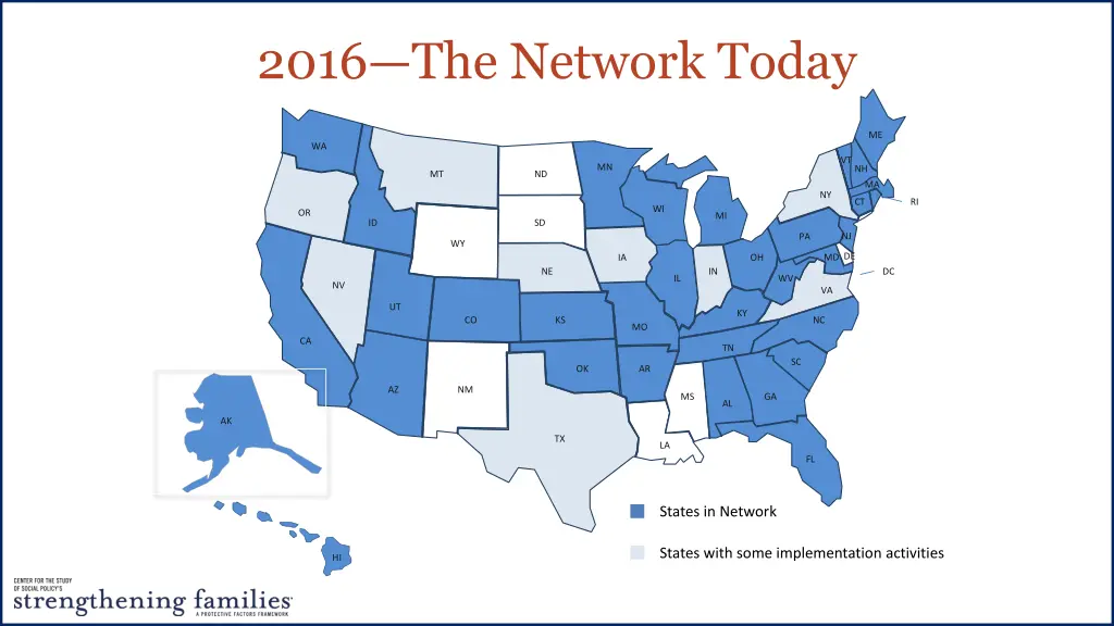 2016 the network today