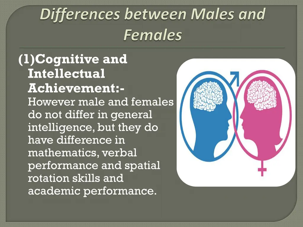 1 cognitive and intellectual achievement however