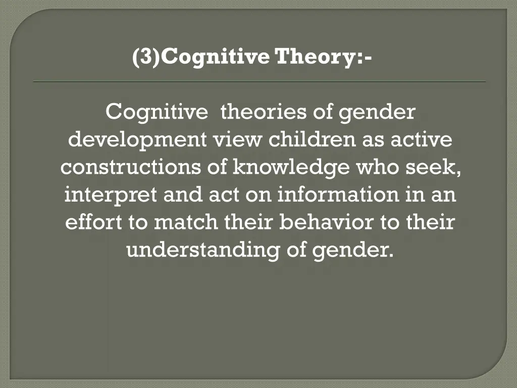 3 cognitive theory