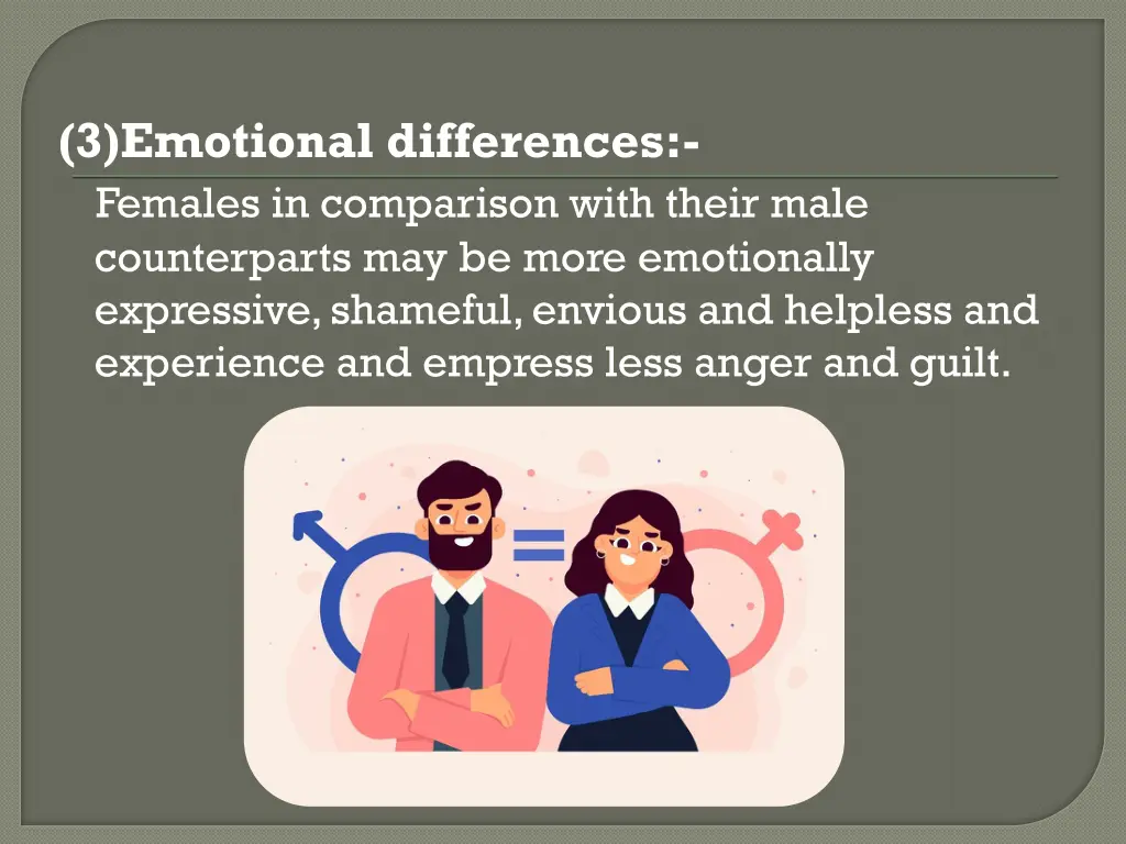 3 emotional differences females in comparison