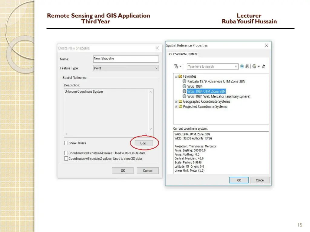 remote sensing and gis application lecturer third 13