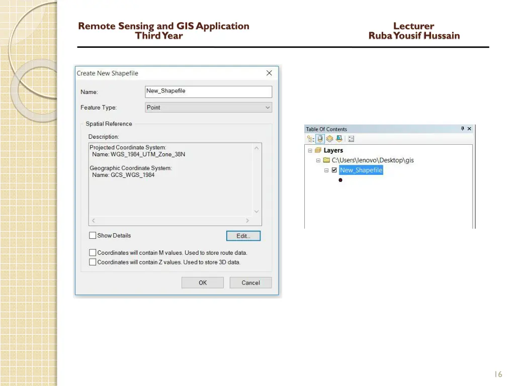 remote sensing and gis application lecturer third 14