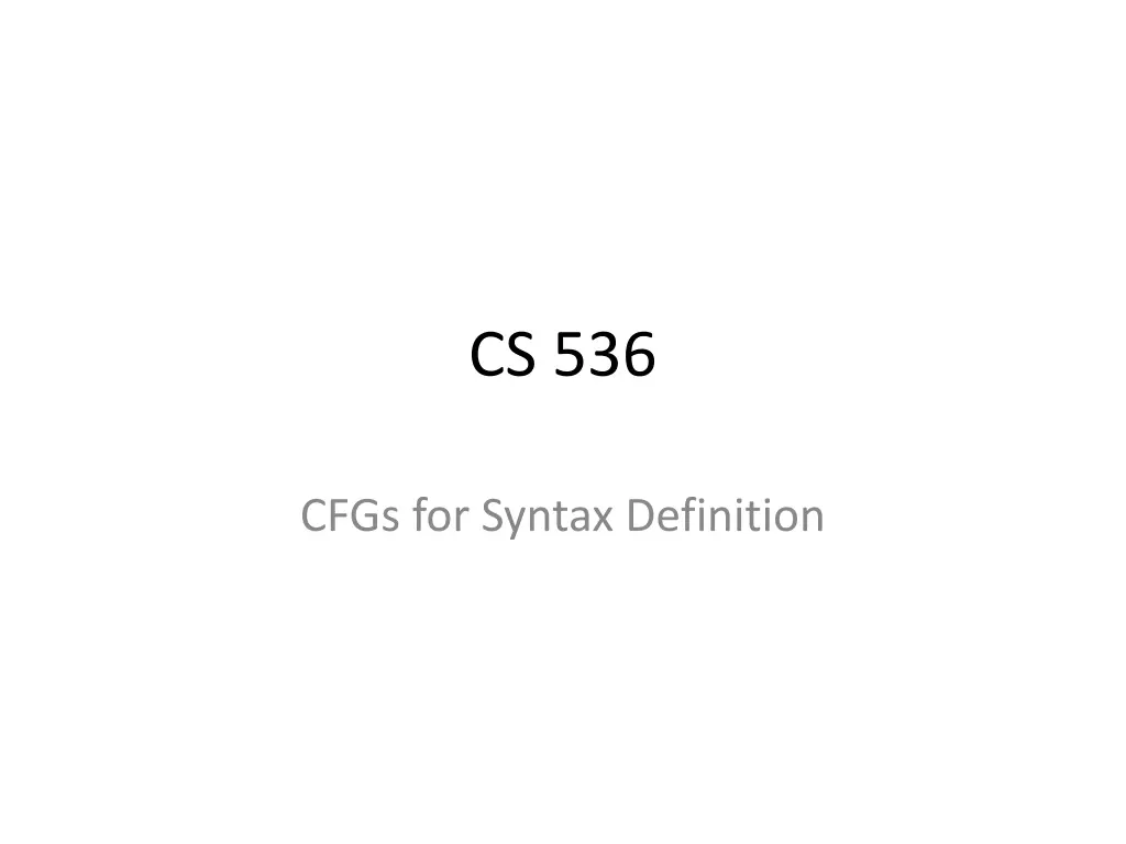 cs 536