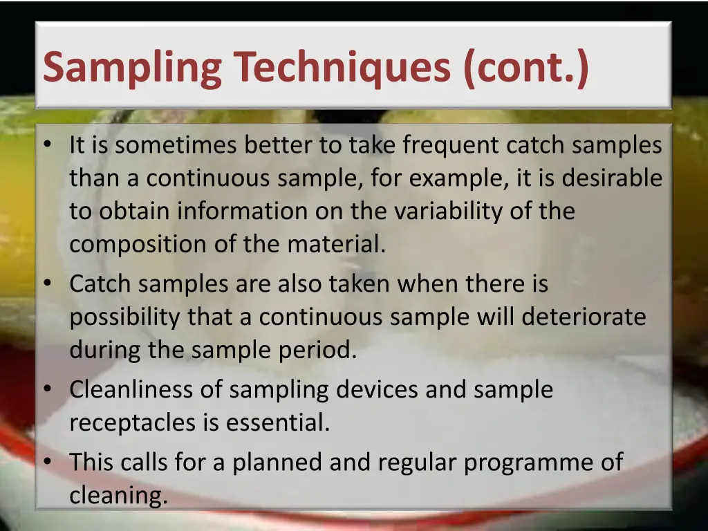 sampling techniques cont 1