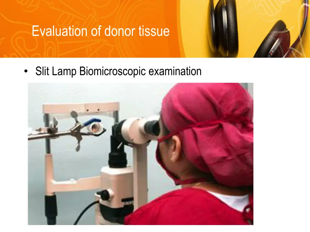 evaluation of donor tissue 1