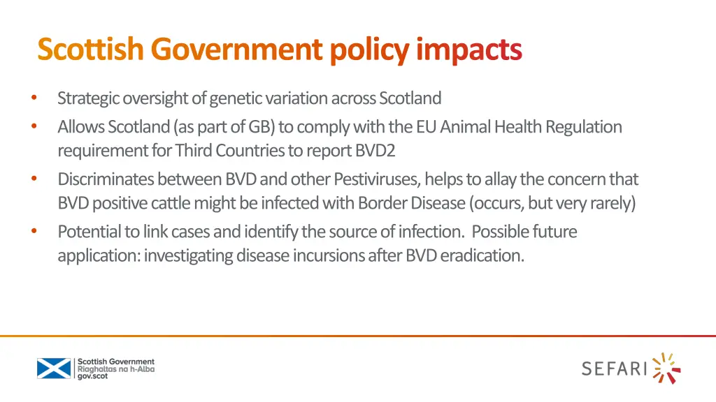 scottish government policy impacts