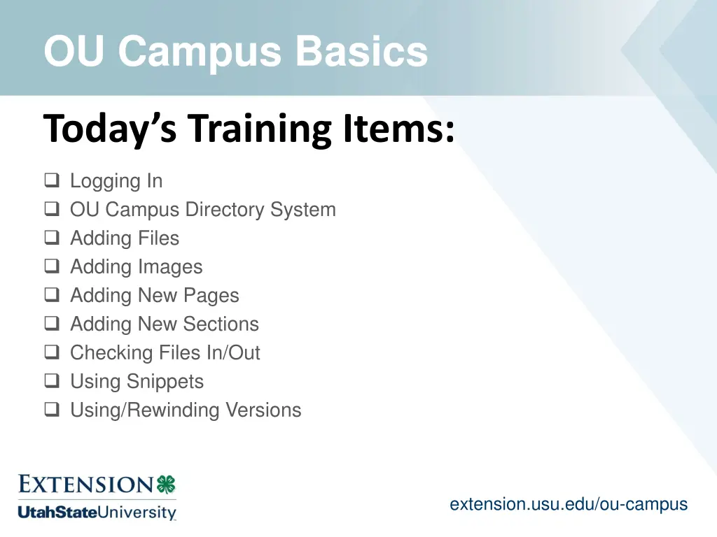 ou campus basics