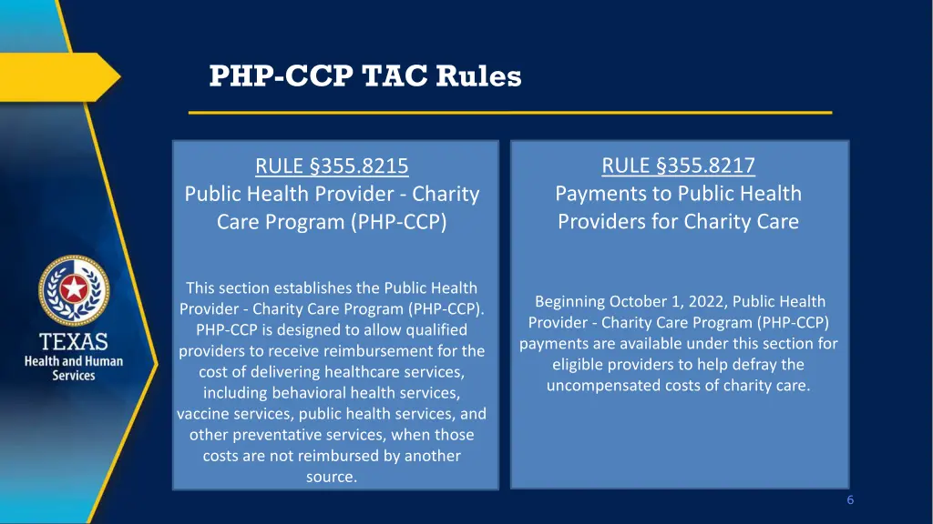 php ccp tac rules