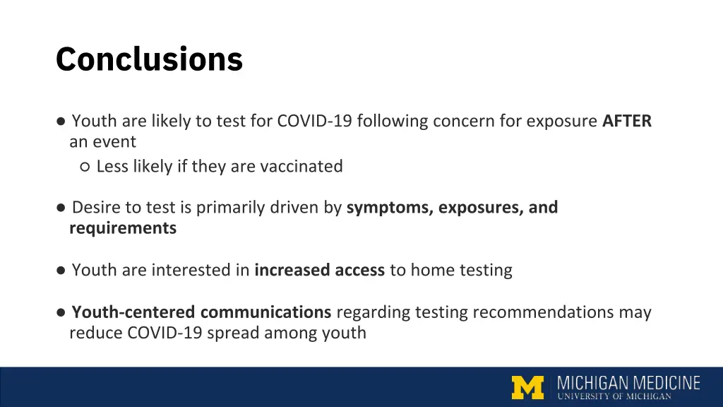 conclusions