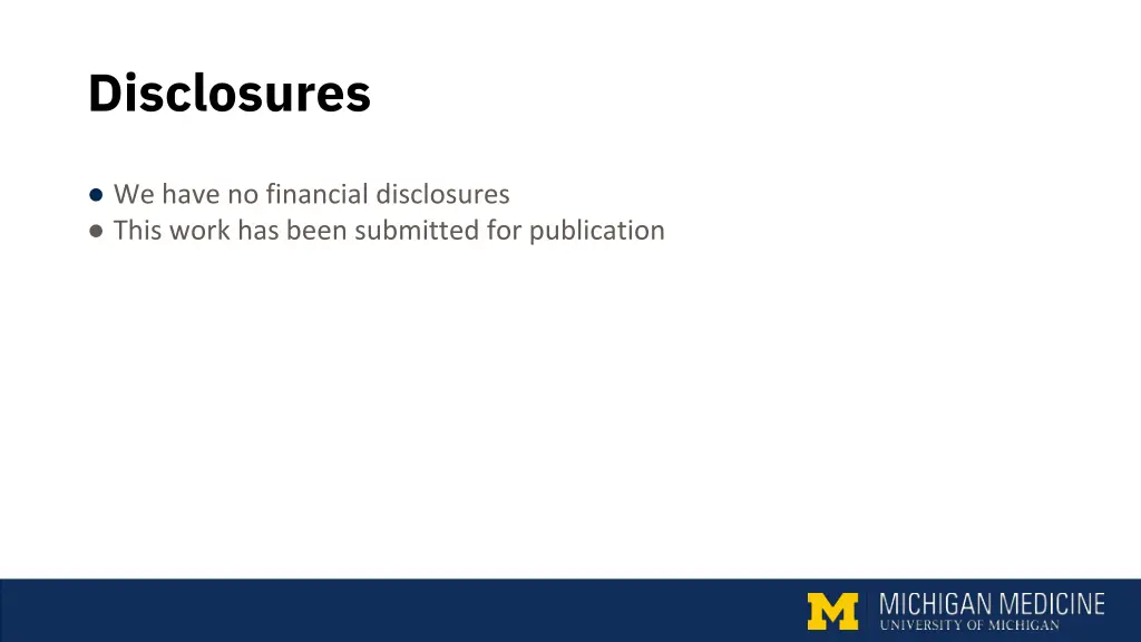 disclosures