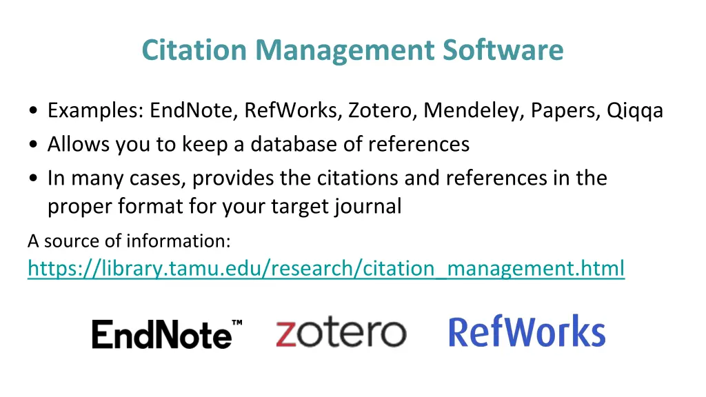 citation management software