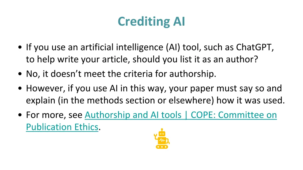 crediting ai