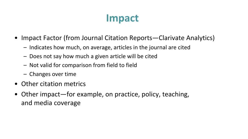 impact