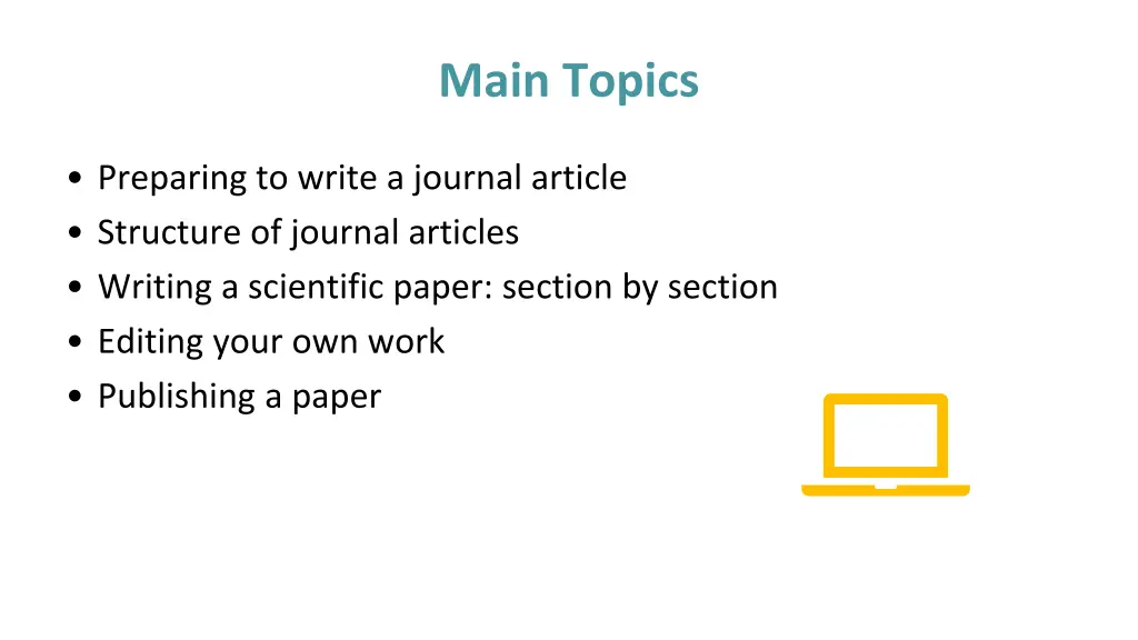 main topics