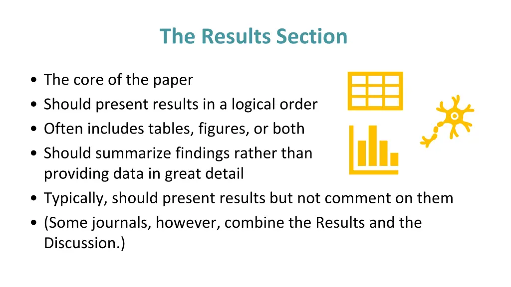 the results section 1