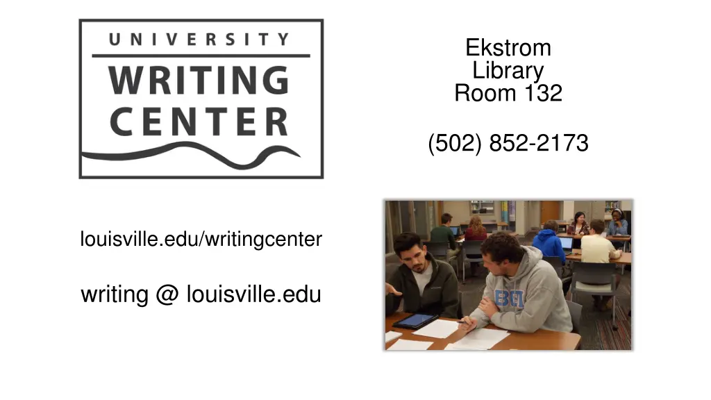 ekstrom library room 132