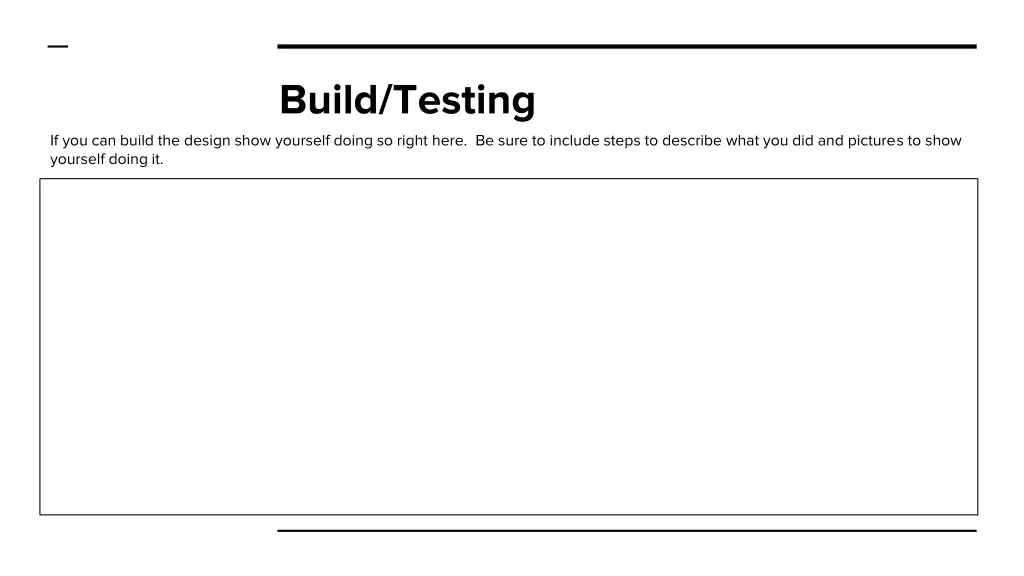 build testing
