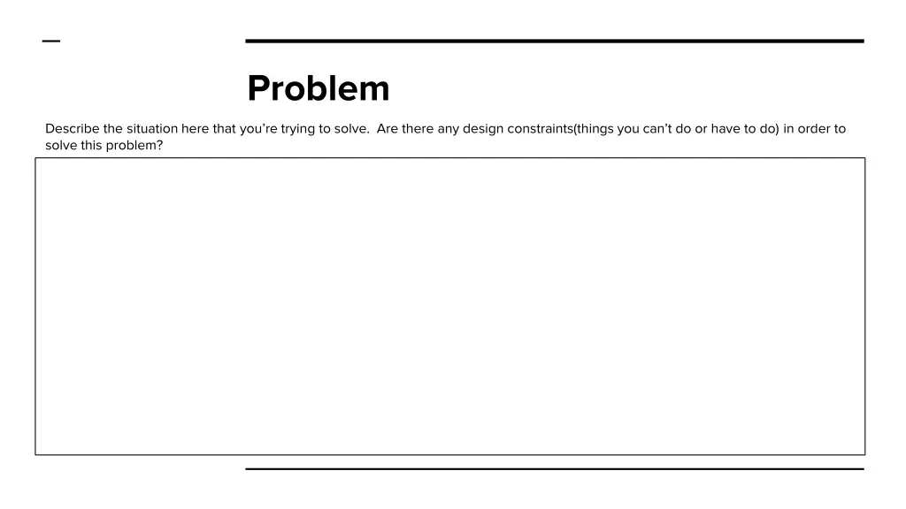problem