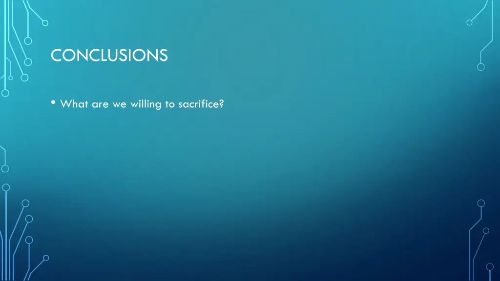 conclusions