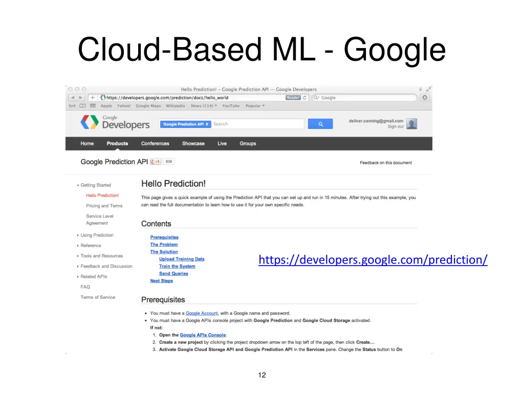 cloud based ml google