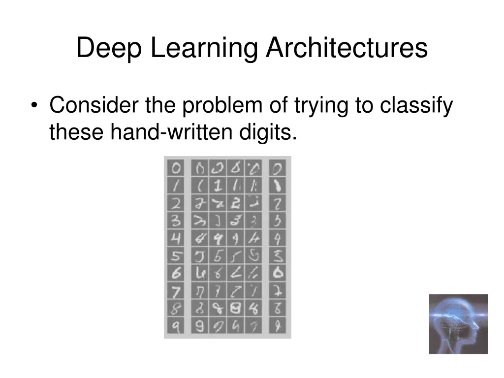 deep learning architectures