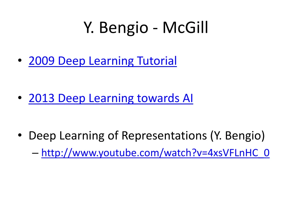 y bengio mcgill