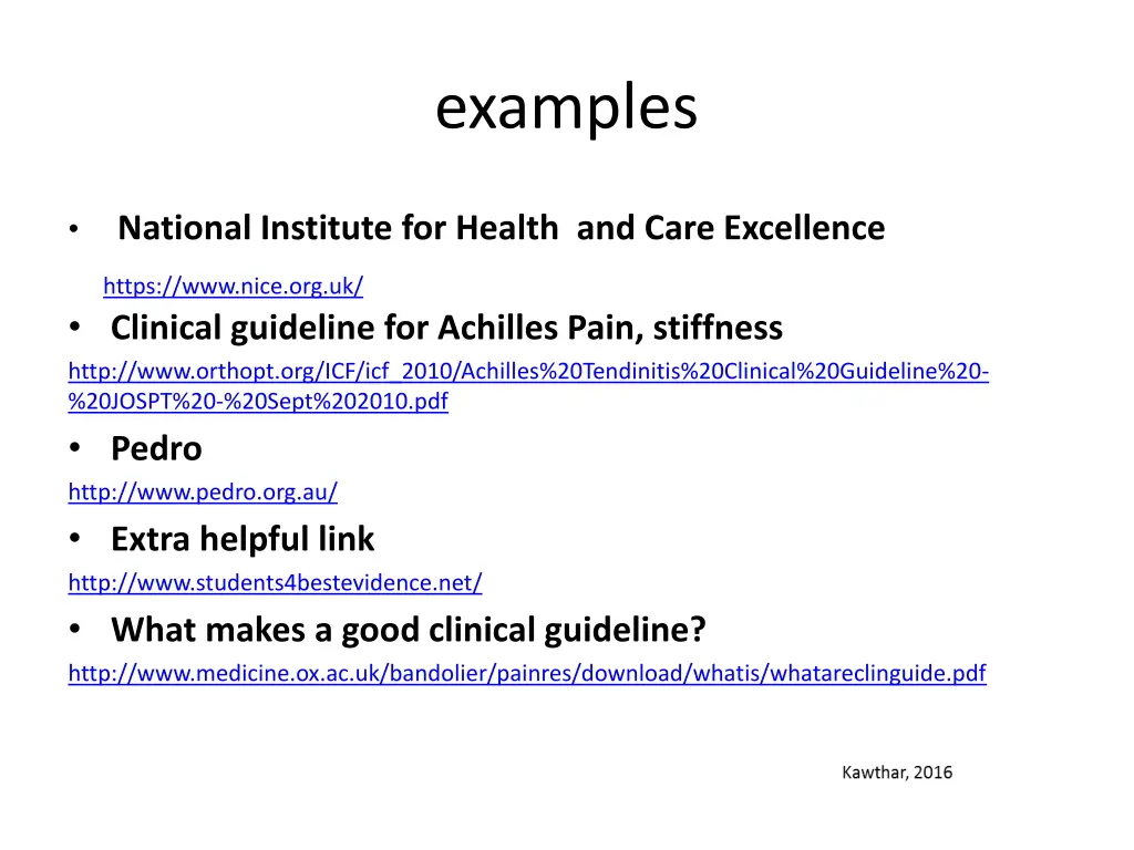 examples