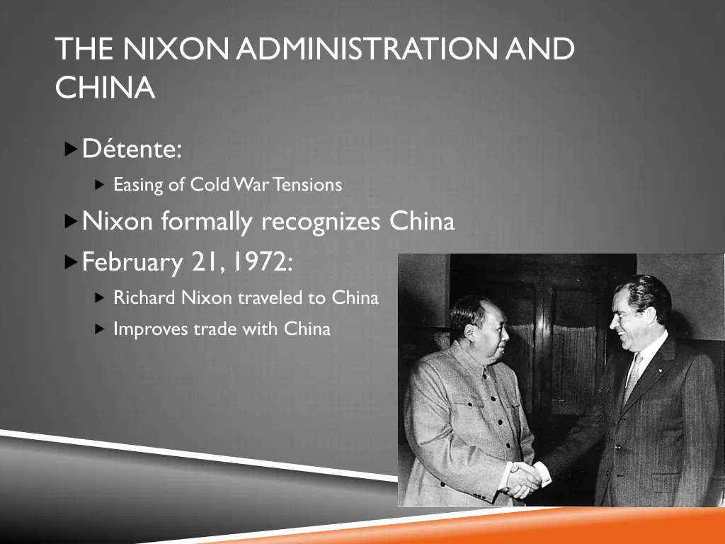 the nixon administration and china