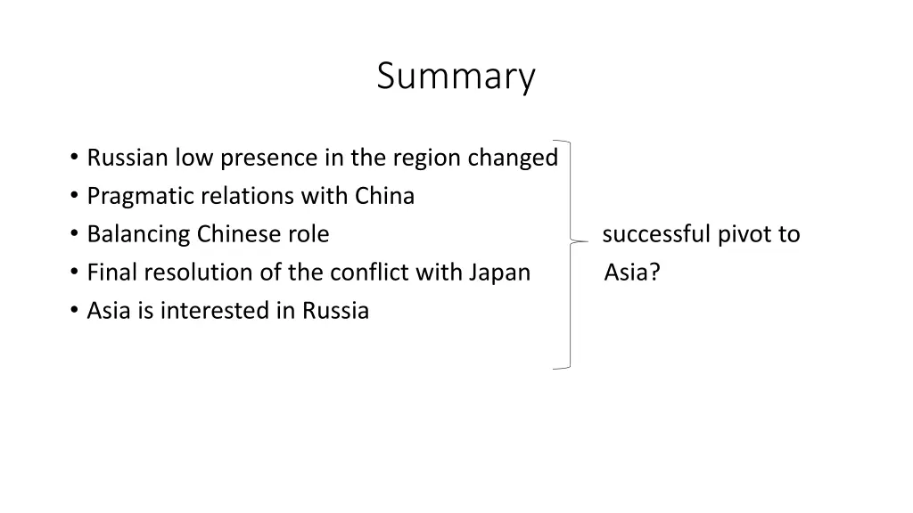 summary