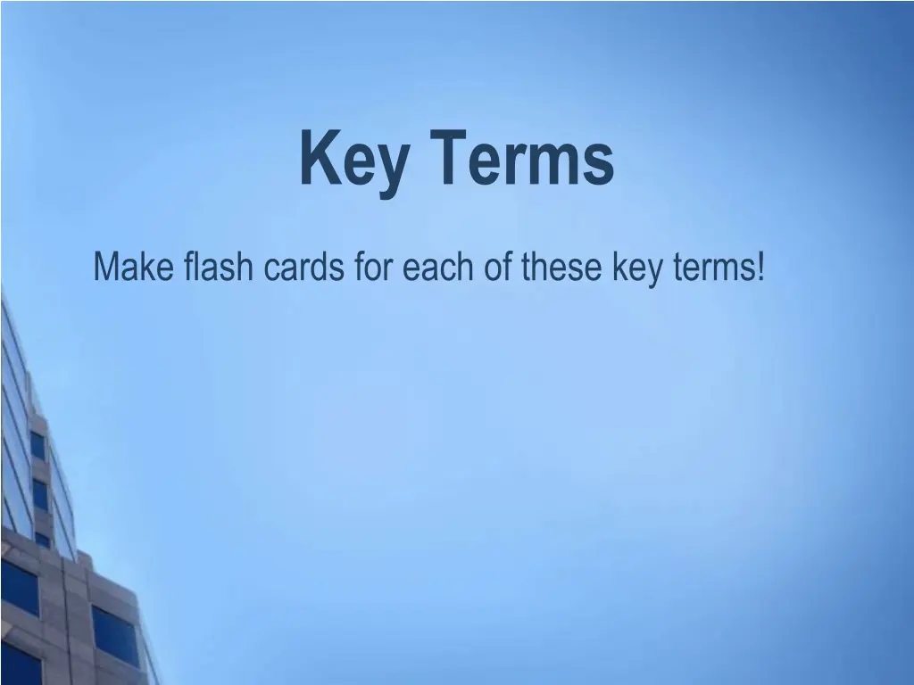 key terms