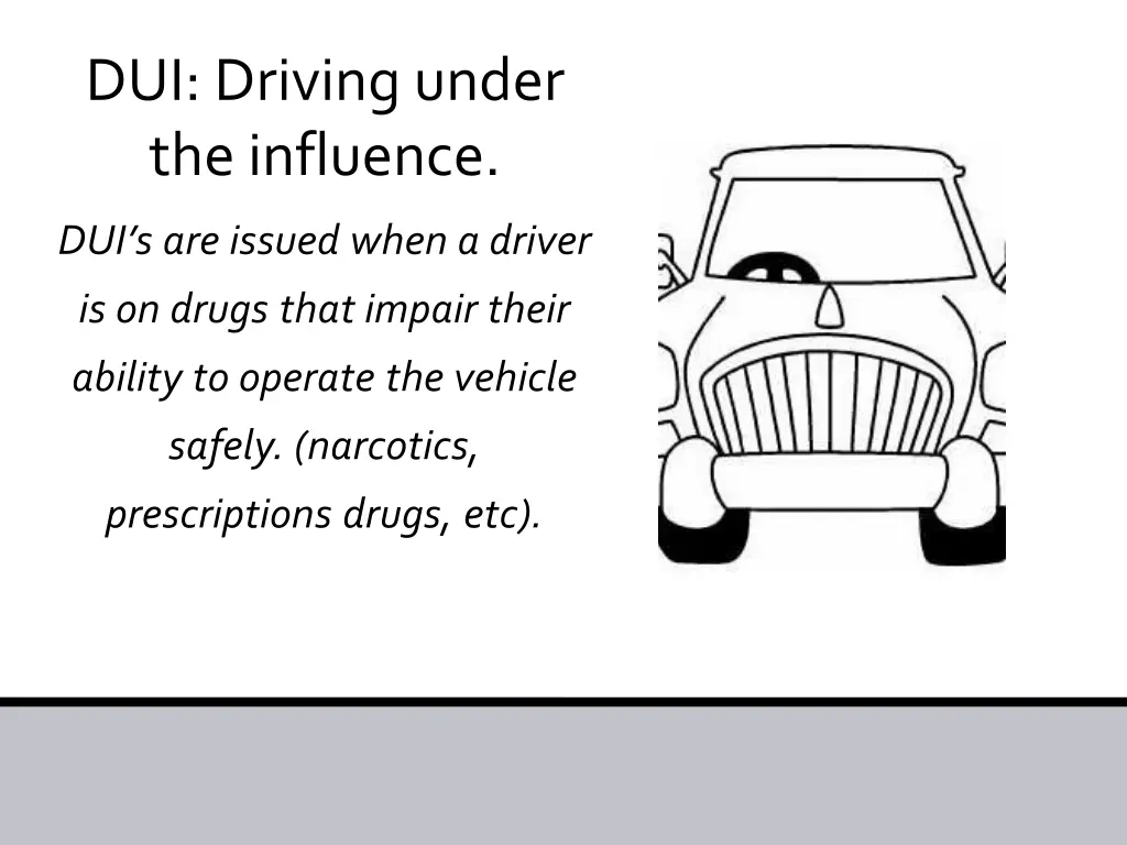 dui driving under the influence