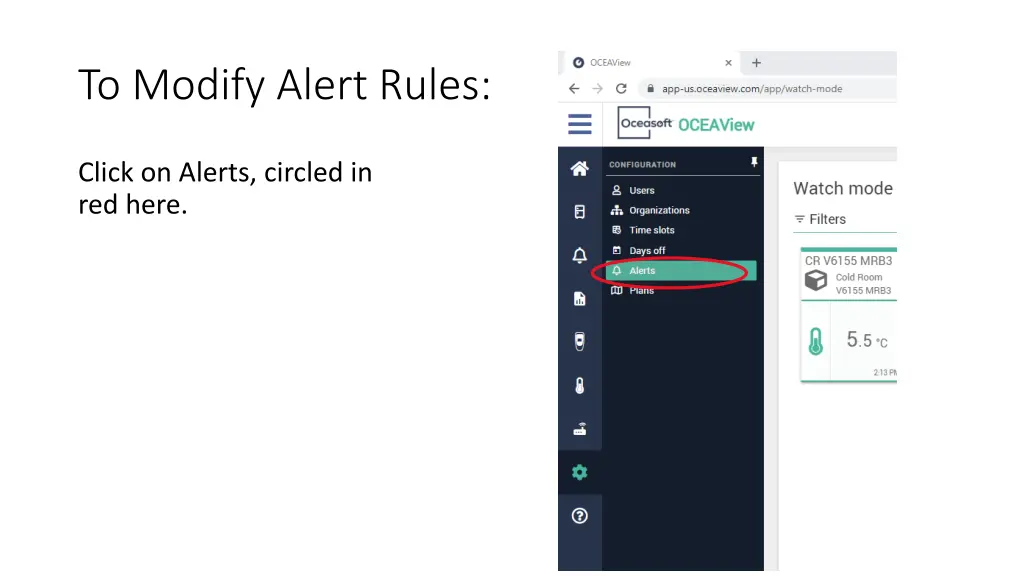 to modify alert rules 1