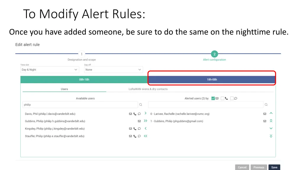 to modify alert rules 12