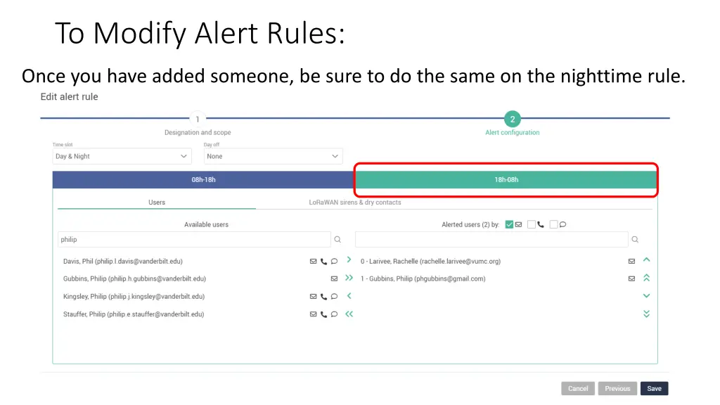 to modify alert rules 13