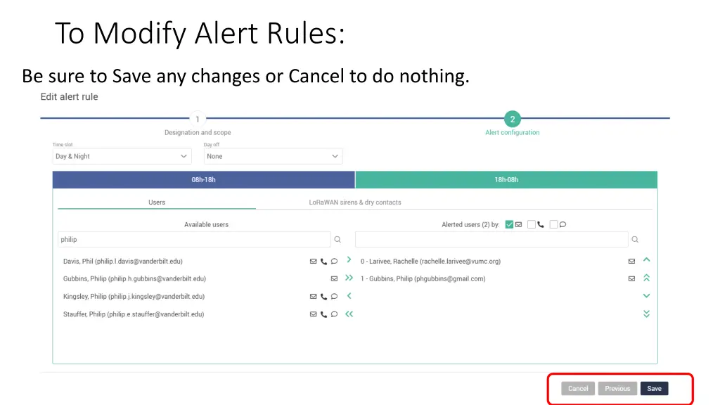 to modify alert rules 14