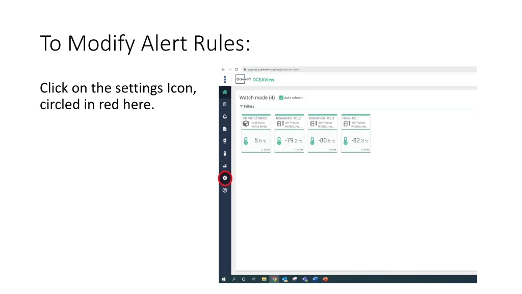 to modify alert rules