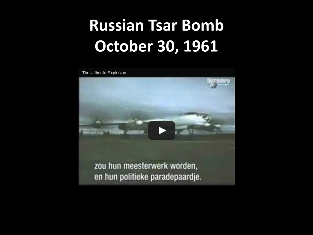 russian tsar bomb october 30 1961