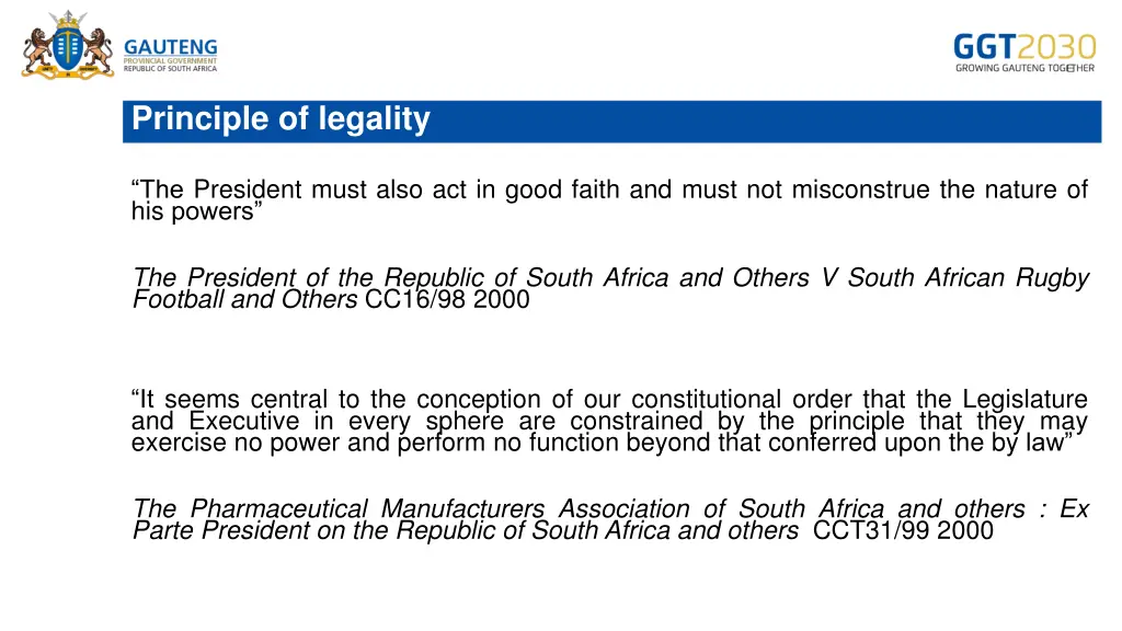 principle of legality