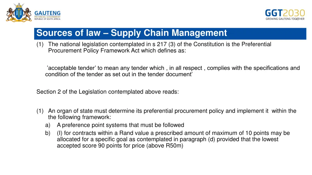 sources of law supply chain management 1