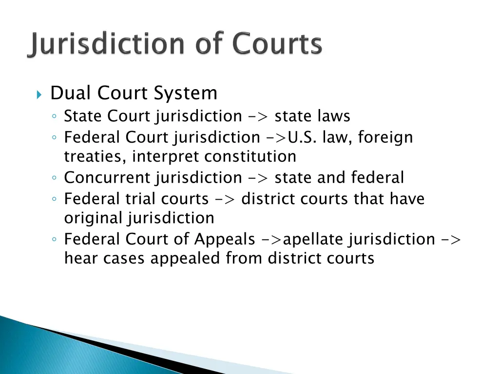 dual court system state court jurisdiction state