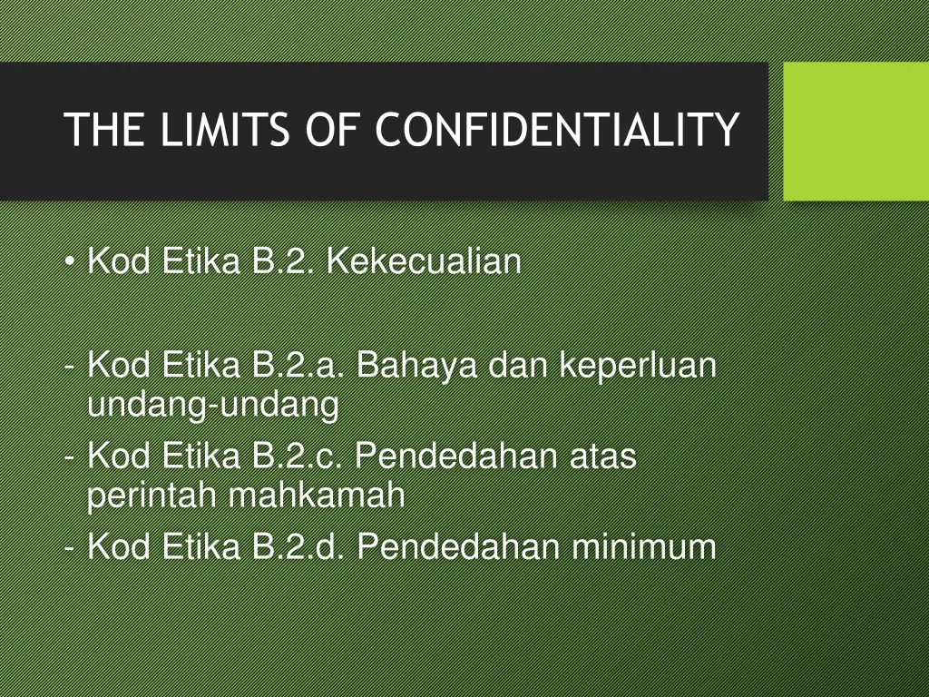 the limits of confidentiality 2
