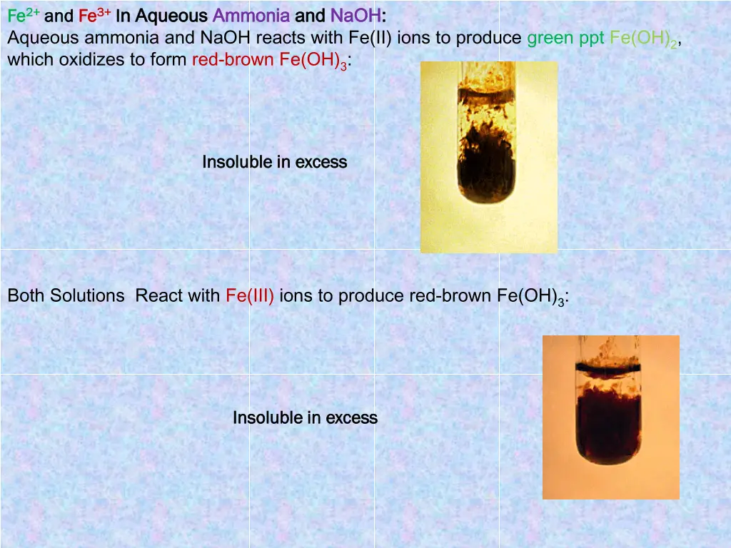 3 i i n aqueous n aqueous ammonia