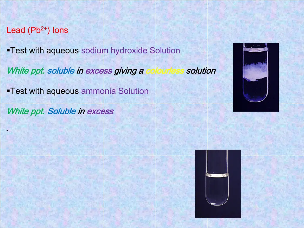 lead pb 2 ions