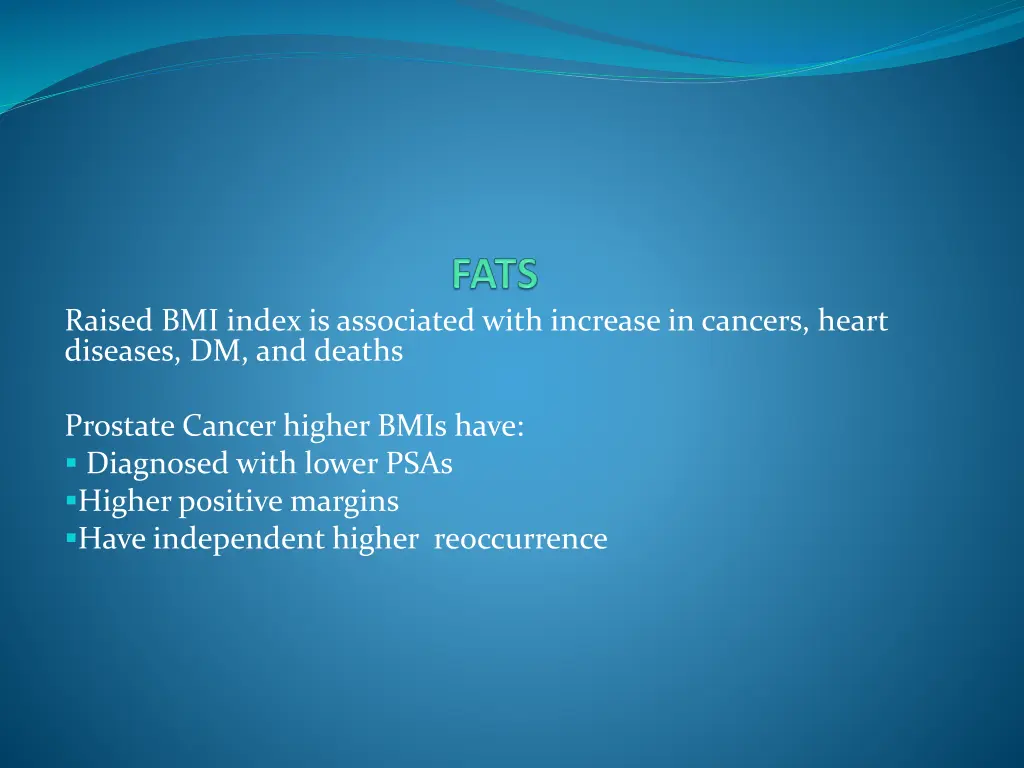raised bmi index is associated with increase