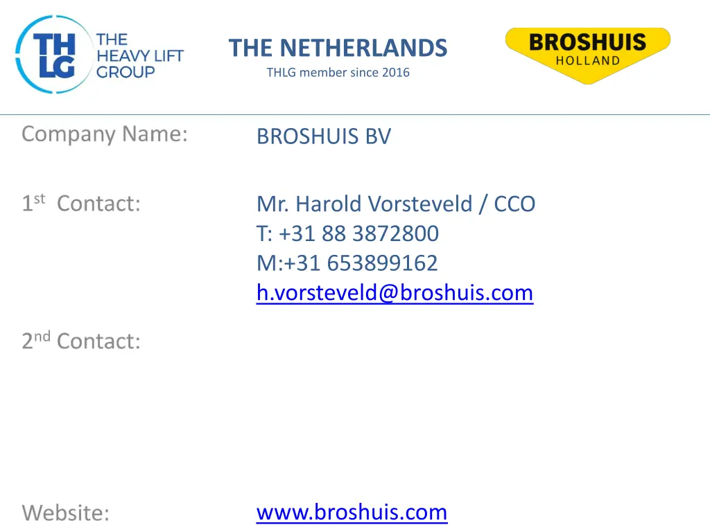 the netherlands thlg member since 2016