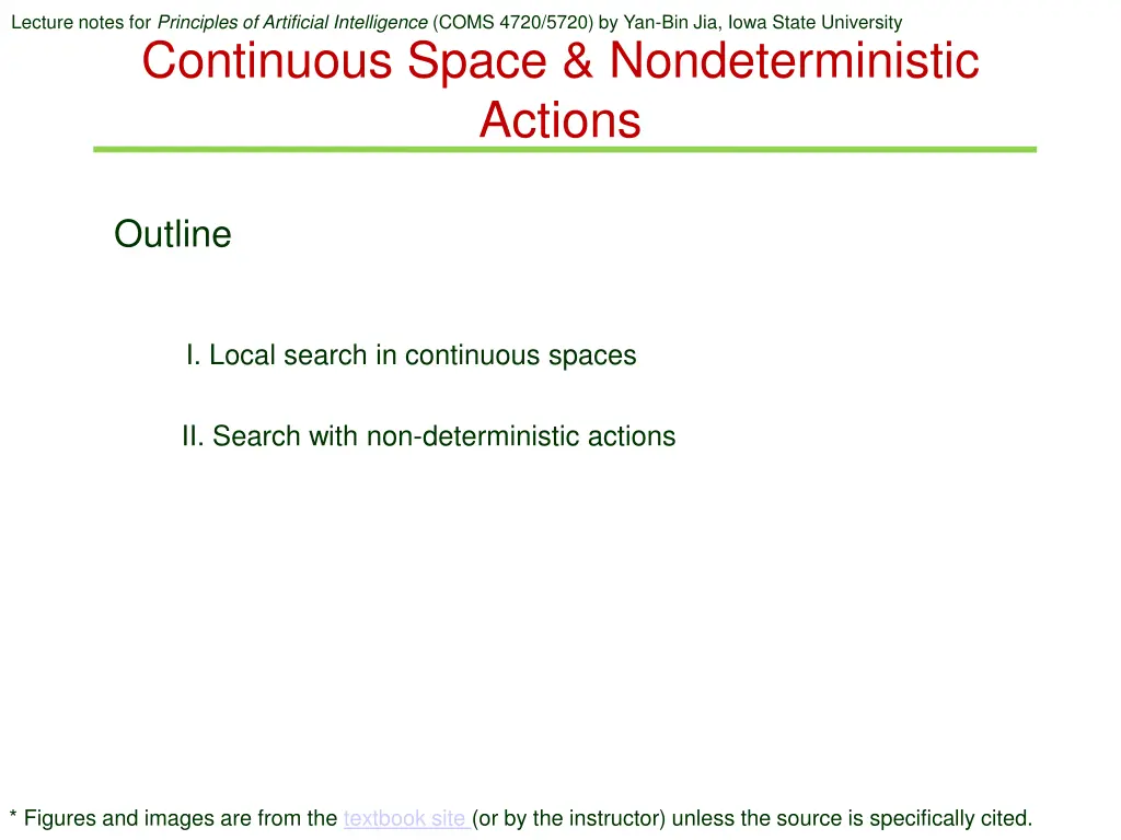 lecture notes for principles of artificial